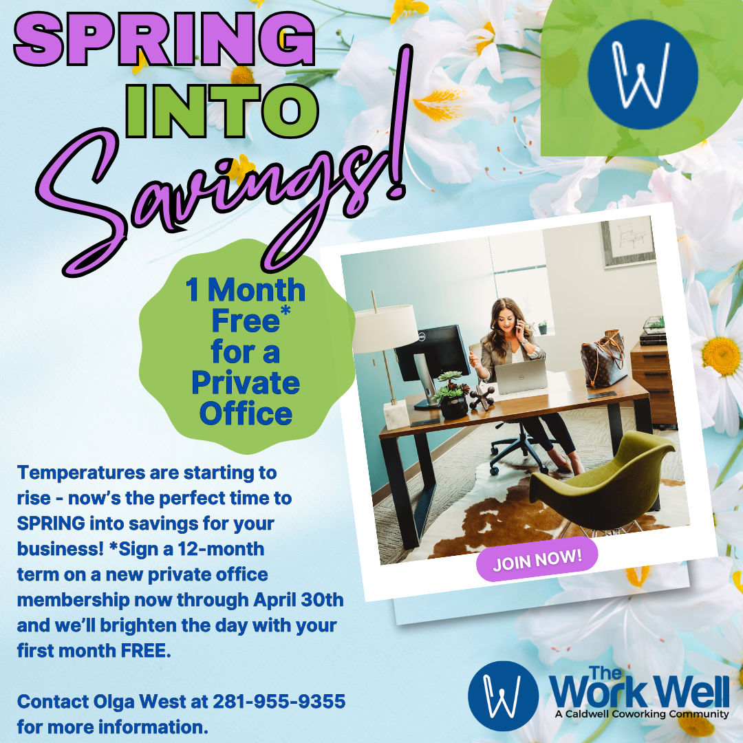 2026 Spring Into Savings Private Office Special 